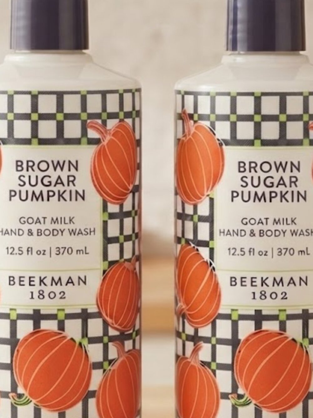BEEKMAN 1802 Brown Sugar Pumpkin Hand & Body Wash Duo NEW